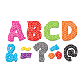 Teacher Created Resources Chevron Funtastic Font 3in Magnetic Letters, PK67 TCR77213